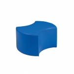 Sitzelement, Hocker rund XL mit zwei Ausschnitten, Durchmesser 56 cm, Höhe 35 cm, 